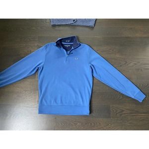 Vineyard Vines Performance‎ Saltwater Quarter-zip Sweatshirt In Blue~XS